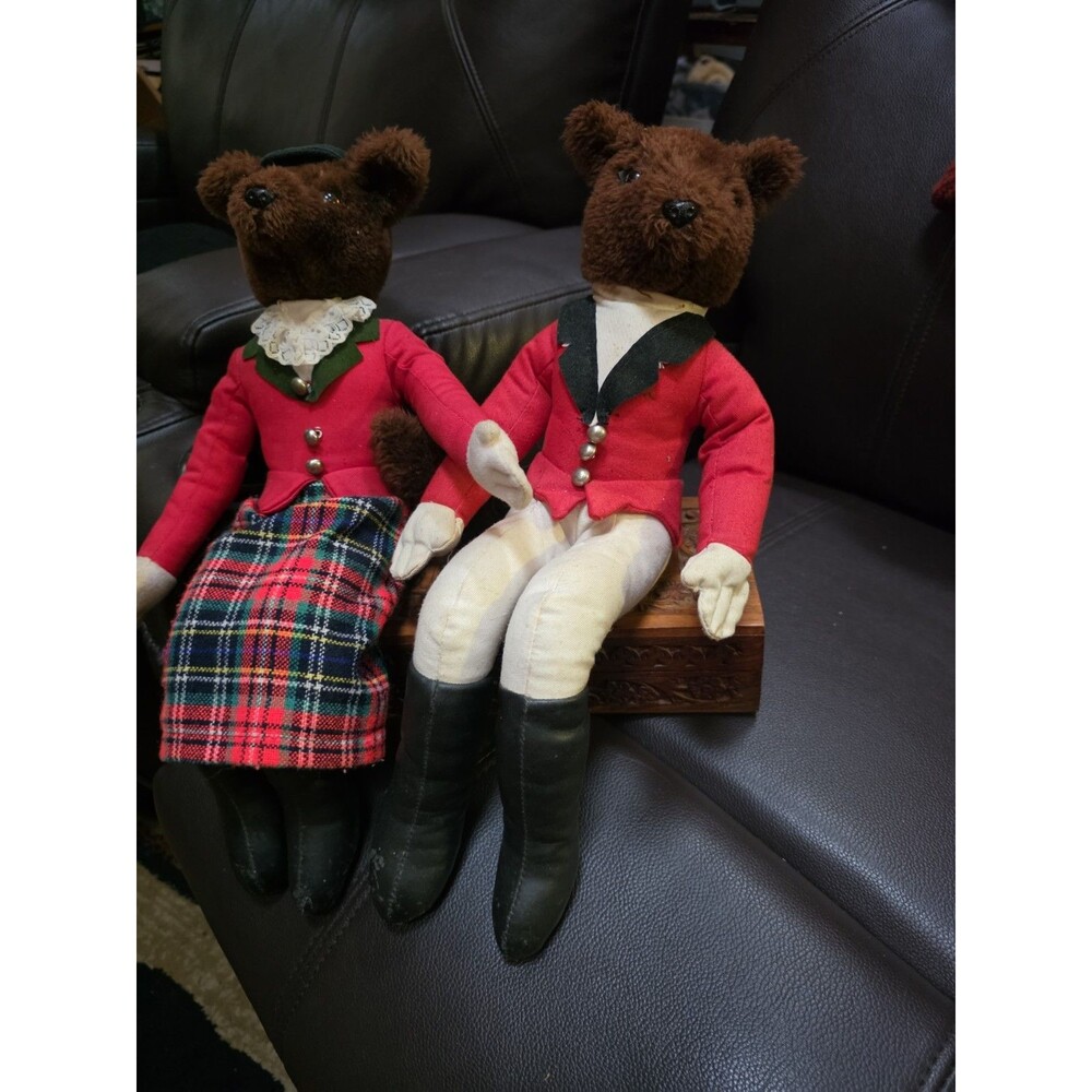 Fox Hunt Huntsman and Huntswoman Stuffed Doll Medium AA Importing Co. #3